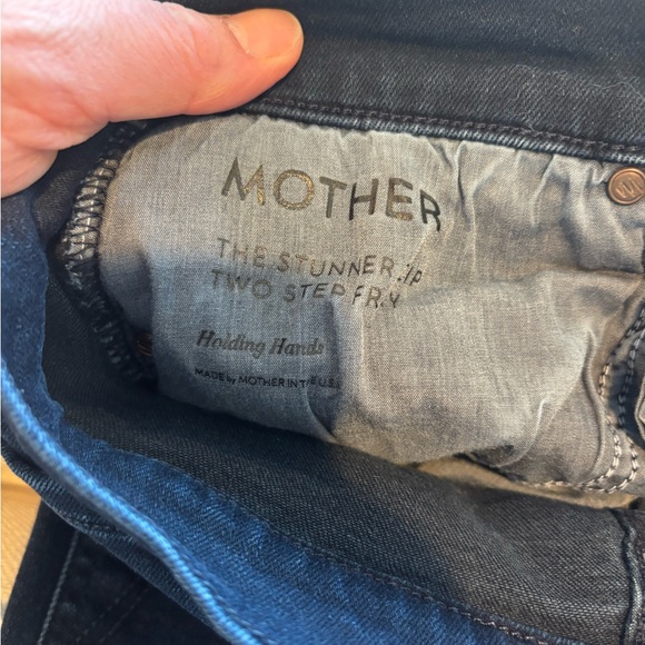 MOTHER The Stunner Zip Two Step Fray Holding Hands Wash 30 - Picture 6 of 6